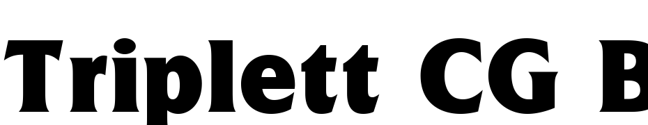 Triplett CG Black Font Download Free
