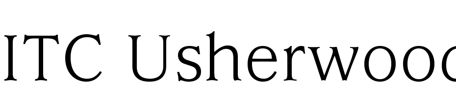 ITC Usherwood Std Book Font Download Free