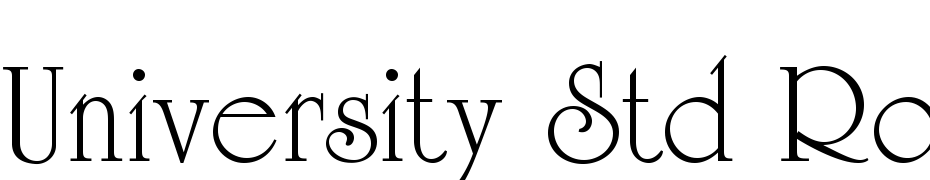 University Std Roman Font Download Free