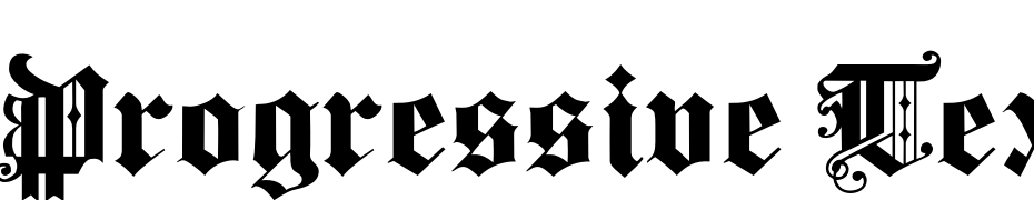 Progressive Text Normal Font Download Free