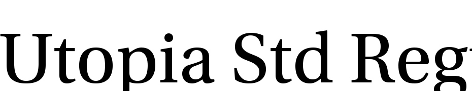 Utopia Std Font Download Free