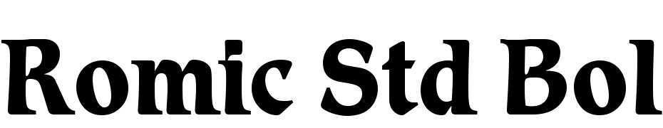 Romic Std Bold Font Download Free
