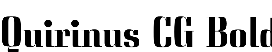 Quirinus CG Bold Schrift Herunterladen Kostenlos