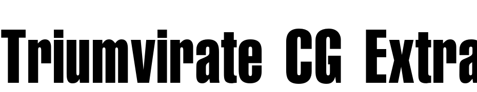 Triumvirate CG Extra Comp Font Download Free