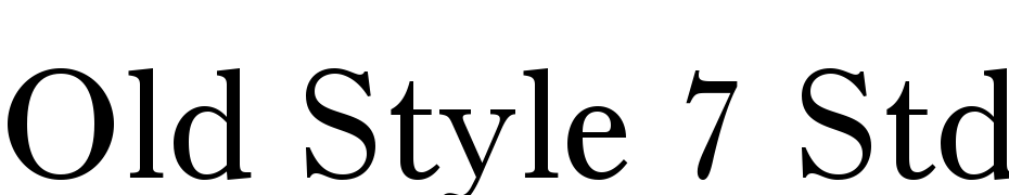 Old Style 7 Std Roman Font Download Free