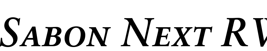 Sabon Next RW SCDemi Bold Italic Font Download Free