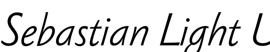 Sebastian Light UCF Italic Font Download Free