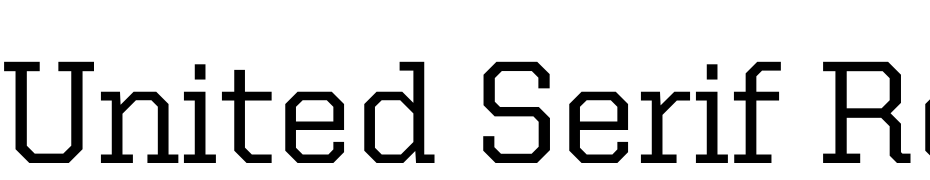 United Serif Reg Medium Font Download Free