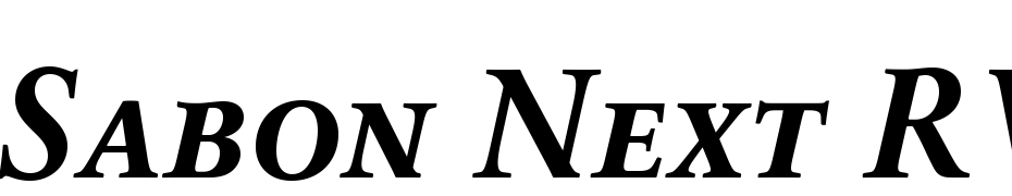 Sabon Next RW SC Bold Italic Font Download Free