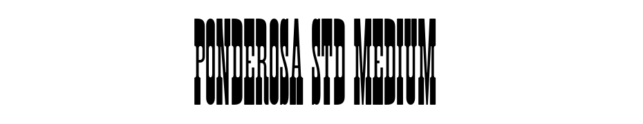 Ponderosa Std Medium Font Download Free