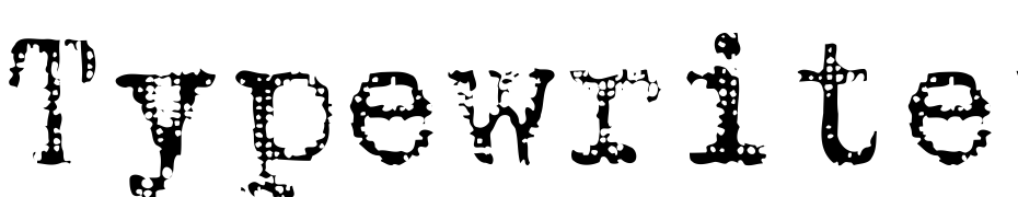 Typewriter2 Font Download Free