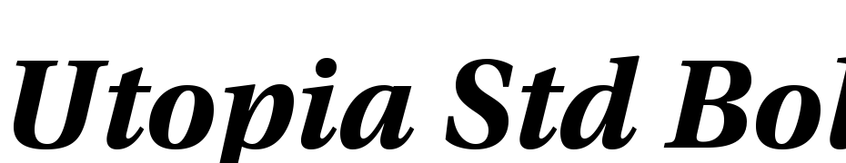 Utopia Std Bold Italic Font Download Free