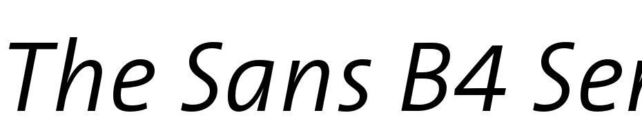 The Sans B4 Semi Light Italic Font Download Free