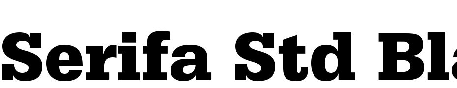 Serifa Std 75 Black Font Download Free