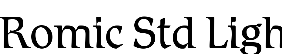 Romic Std Light Font Download Free