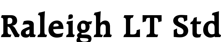 Raleigh LT Std Bold Scarica Caratteri Gratis