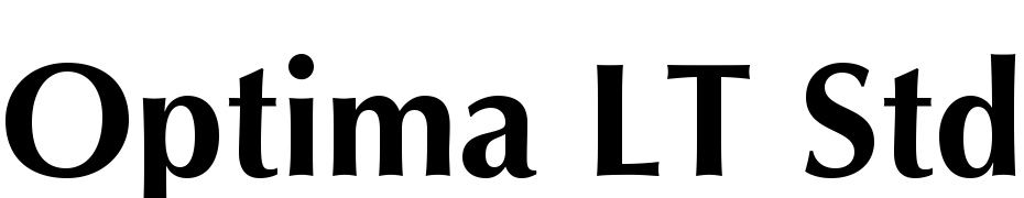 Optima LT Std Bold Font Download Free