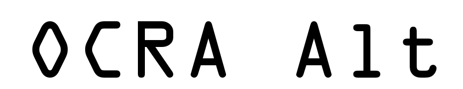 OCRA Alt Font Download Free