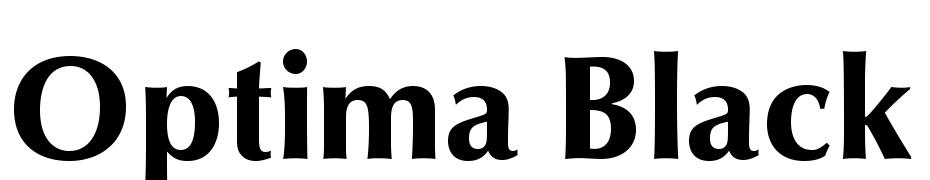 Optima LT Std Black Font Download Free