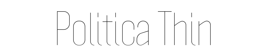 Politica Thin Font Download Free