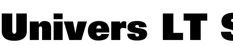 Univers LT Std 85 Extra Black Font Download Free