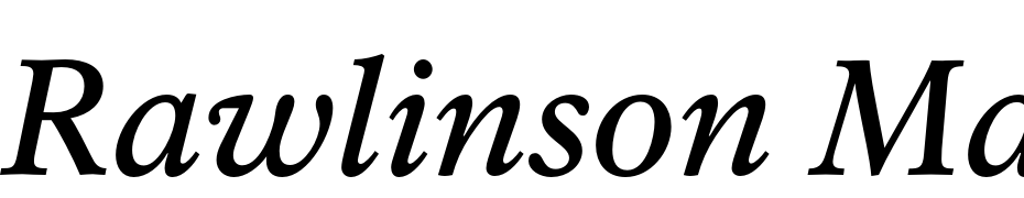 Rawlinson Md Medium Italic Font Download Free