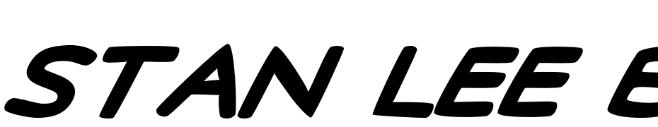 Stan Lee Bold Italic Font Download Free