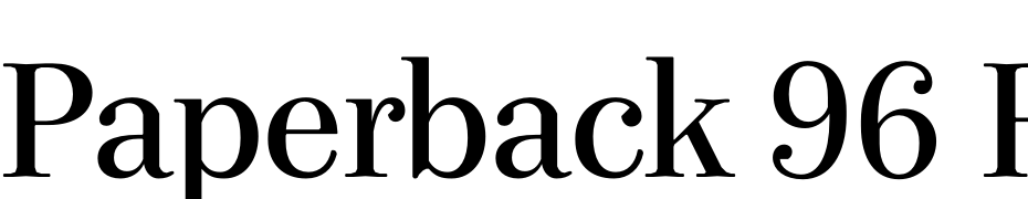 Paperback 96 Roman Font Download Free