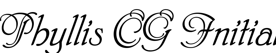 Phyllis CG Initials Font Download Free