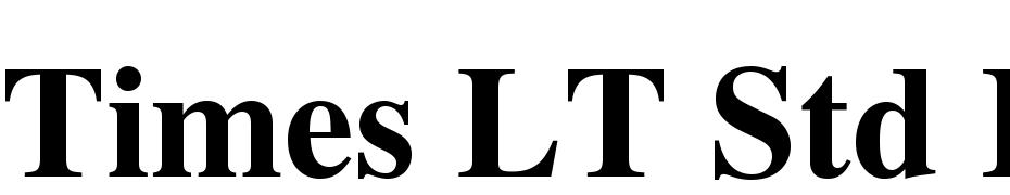 Times LT Std Bold Font Download Free