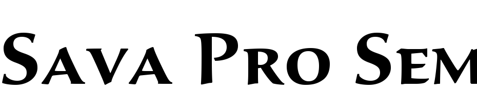 Sava Pro Semibold Font Download Free