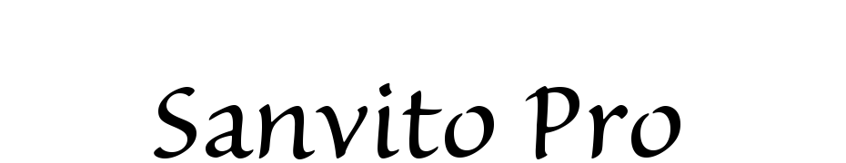Sanvito Pro Yazı tipi ücretsiz indir
