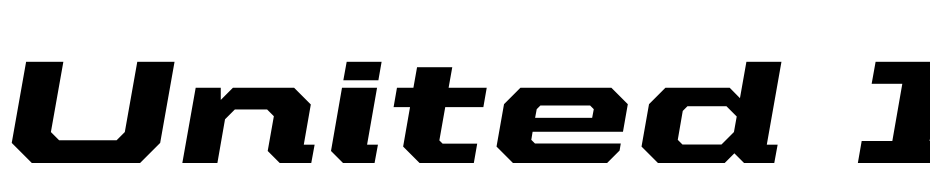 United Italic Ext Black Scarica Caratteri Gratis