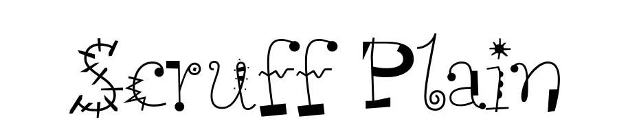 Scruff Plain Font Download Free