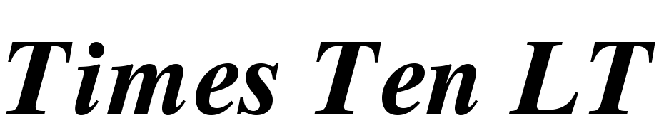 Times Ten LT Std Bold Italic Font Download Free