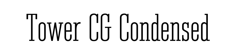 Tower CG Condensed Font Download Free
