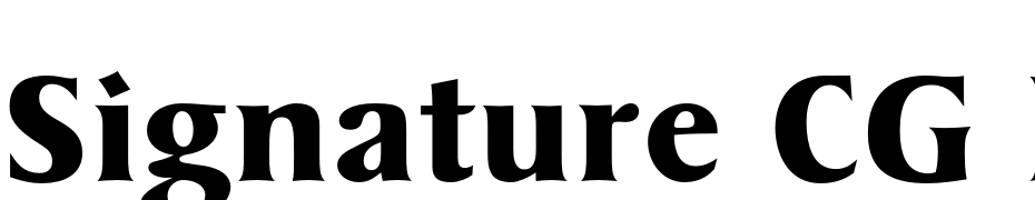 Signature CG Black Font Download Free