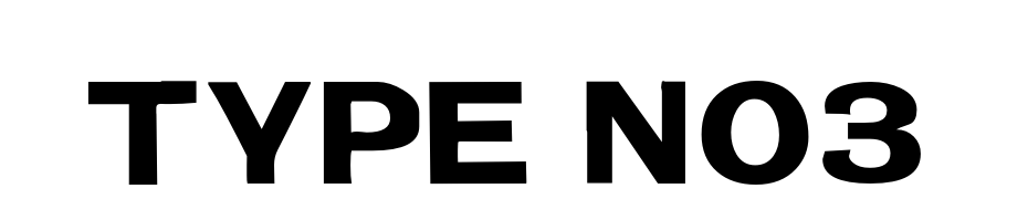 Type No3 Font Download Free