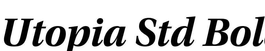 Utopia Std Bold Subhead Italic Schrift Herunterladen Kostenlos