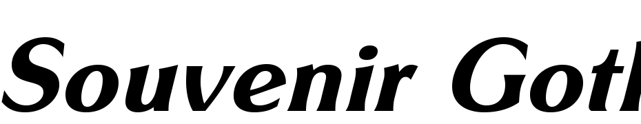 Souvenir Gothic CG Demi Italic Font Download Free