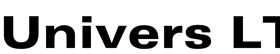 Univers LT Std 73 Black Extended Font Download Free
