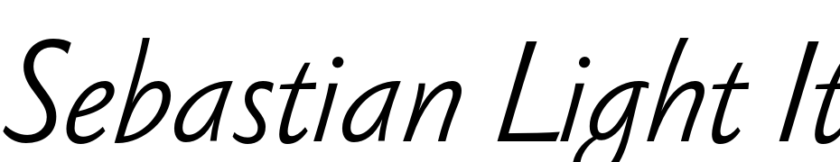Sebastian Light Italic Font Download Free