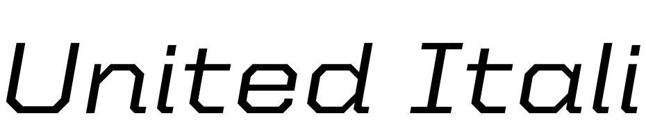 United Italic Semi Ext Medium Font Download Free