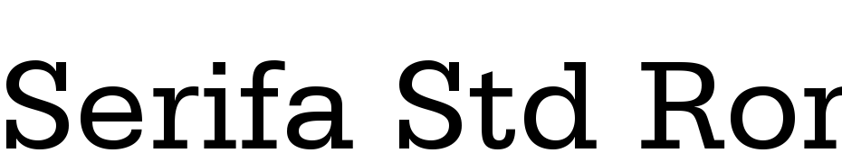Serifa Std 55 Roman Font Download Free