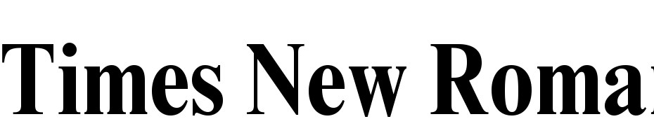 Times New Roman MT Std Bold Condensed Font Download Free