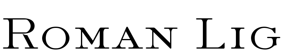 Roman Light AT Font Download Free