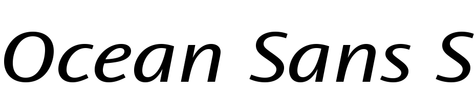 Ocean Sans Std Book Extended Italic Font Download Free