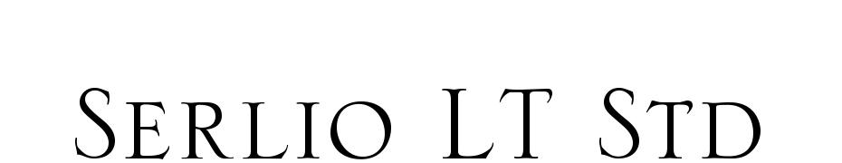 Serlio LT Std Font Download Free