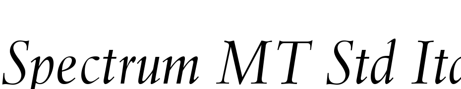 Spectrum MT Std Italic Font Download Free