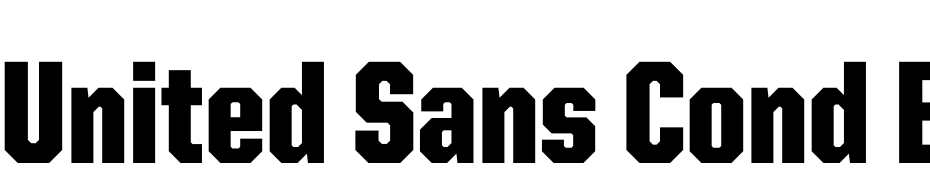United Sans Cond Black Font Download Free